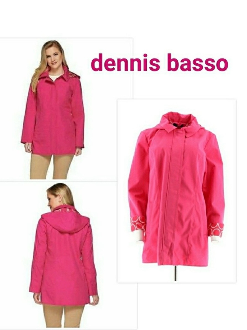 Like new Dennis Basso raincoat